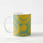 Mug Personalized Vibrant Sunflower Tie-Dye Art (Gauche)