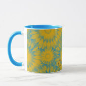 Mug Personalized Vibrant Sunflower Tie-Dye Art (Gauche)