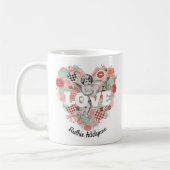 Mug Personalized Victorian Coquette Cherub Love Heart (Gauche)