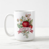 Mug Personalized Watercolor Strawberry (Gauche)