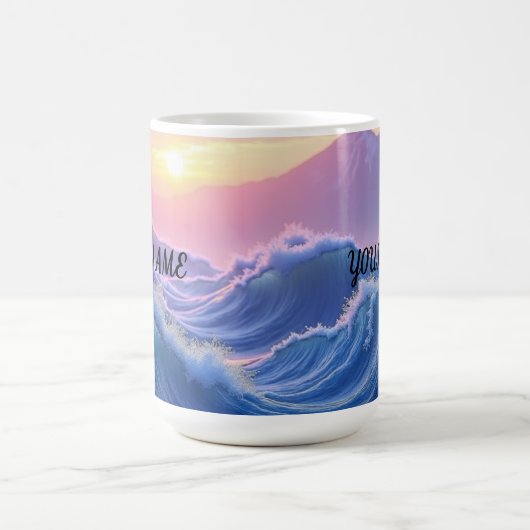 Mug Personalized Waves Mountain  (Centre)