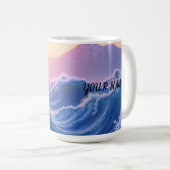 Mug Personalized Waves Mountain  (Devant droit)
