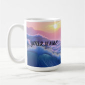 Mug Personalized Waves Mountain  (Gauche)