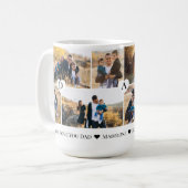 Mug Personalized We Love You Dad Heart Photo Collage (Devant gauche)