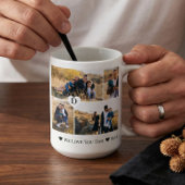 Mug Personalized We Love You Dad Heart Photo Collage