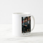 Mug Personalized We Love You MIMI Grandma Photo Simple (Devant droit)
