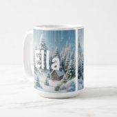 Mug Personalized Winter Christmas Forest   (Devant gauche)