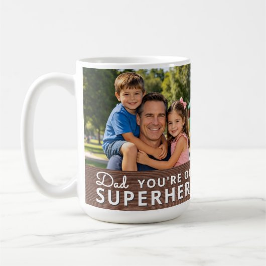 Mug Personalized with 2 Photos and Text (Gauche)