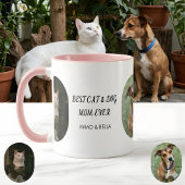 Mug Personalized with Mimo & Bella Best Cat & Dog Mom 