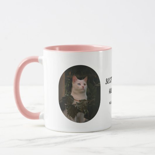 Mug Personalized with Mimo & Bella Best Cat & Dog Mom  (Gauche)