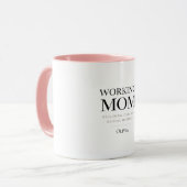 Mug Personalized Working Mom – Custom Boss Mom Gift (Devant gauche)