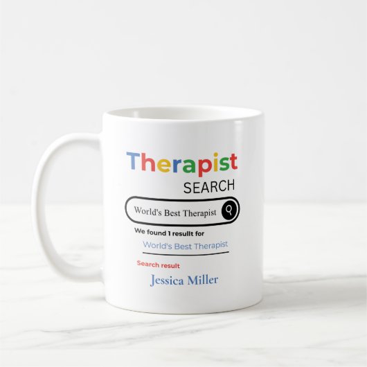 Mug Personalized World’s Best Therapist Search Result (Gauche)