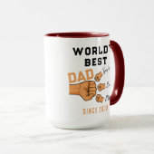 Mug Personalized WORLD'S BEST Dad | Father’s Day (Devant droit)