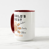Mug Personalized WORLD'S BEST Dad | Father’s Day (Devant gauche)