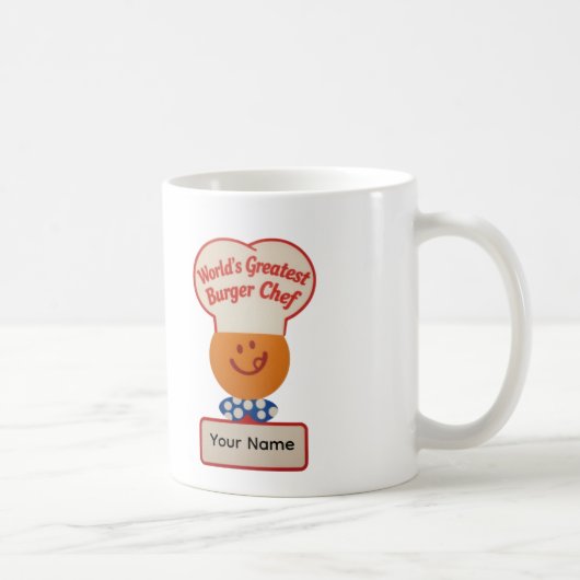Mug Personalized World's Greatest Burger Chef (Droite)