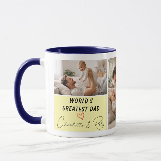 Mug Personalized World's Greatest Dad Photo | Father’s (Gauche)