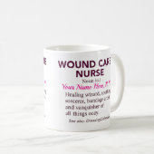 Mug Personalized Wound Care Nurse Definition Gift (Devant droit)