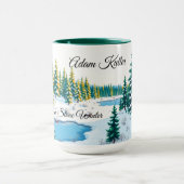 Mug Personalized Yellowstone Winter Scene Coffee (Centre)