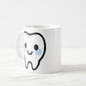 Mug Personnage de dent souriante – Illustration mignon (Devant gauche)