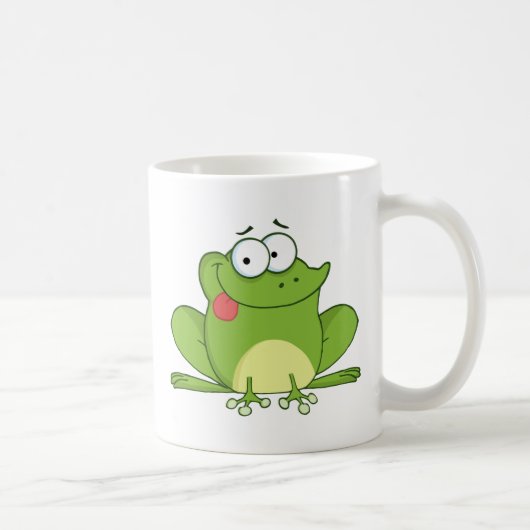 Mug Personnage de dessin animé de grenouille traînant (Droite)