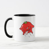 Mug personnage de dessin animé de tomate pourrie en co (Gauche)