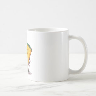 Mug Personnage de dessin animé drôle tenant un télépho
