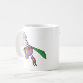 Mug Personnage de dessin animé superbe de vache (Devant gauche)