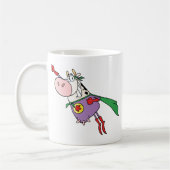 Mug Personnage de dessin animé superbe de vache (Gauche)