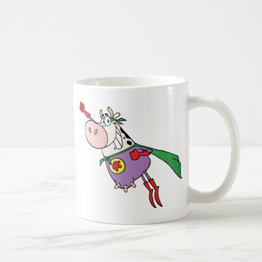 Mug Personnage de dessin animé superbe de vache (Droite)