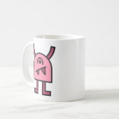 Mug Personnage de monstre rose drôle (Devant gauche)
