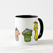 Mug Personnages de Sesame Street zombies (Devant droit)