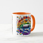 Mug Personnages du joueur de fierté : Illustrations du (Devant droit)