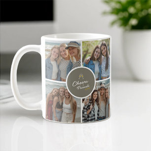 Mug Personnalisable 8 photos Collage de soutien aux am