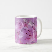 Mug Personnalisable Amy nom floral joli rose violet (Devant droit)
