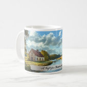 Mug Personnalisable Anglais Paysage de la rivière Camp (Devant gauche)