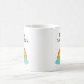 Mug personnalisable avec arc-en-ciel mignon (Centre)