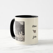 Mug personnalisable avec peinture à l'encre de cou (Devant gauche)