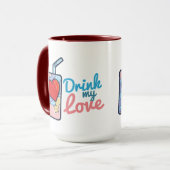 Mug Personnalisable Boire Mon Amour (Devant gauche)