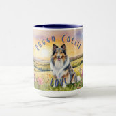 Mug Personnalisable Collie Love Mug, Personnalisez Vot (Centre)