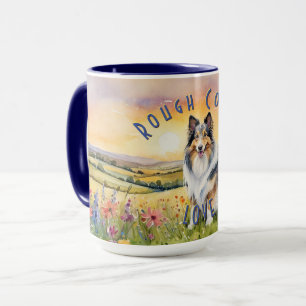 Mug Personnalisable Collie Love Mug, Personnalisez Vot