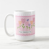 Mug Personnalisable Floral Hearts Valentines Day (Gauche)