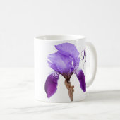 Mug Personnalisable Iris nom joli iris violet fleuri (Devant droit)