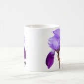 Mug Personnalisable Iris nom joli iris violet fleuri (Centre)