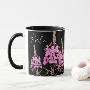 Mug Personnalisable joli boho floral rose nom Kate