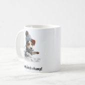 Mug Personnalisable Jour de neige de Jack Russell Terr (Devant gauche)