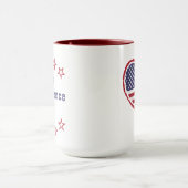Mug Personnalisable Joyeux Quart de Juillet Drapeau St (Centre)