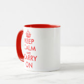 Mug personnalisable 'Keep Calm' cadeau d'entrepris (Devant gauche)