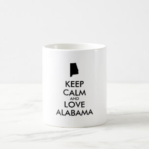 Mug Personnalisable KEEP CALM et LOVE ALABAMA