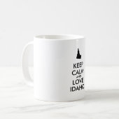 Mug Personnalisable KEEP CALM et LOVE IDAHO (Devant gauche)