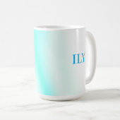 Mug personnalisable LIY Aqua (Devant droit)
